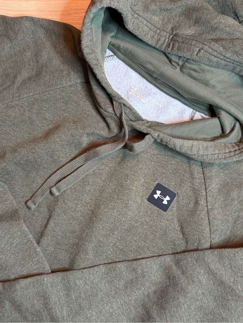 Under Armour Olive Green Loose Hoodie Mens Large